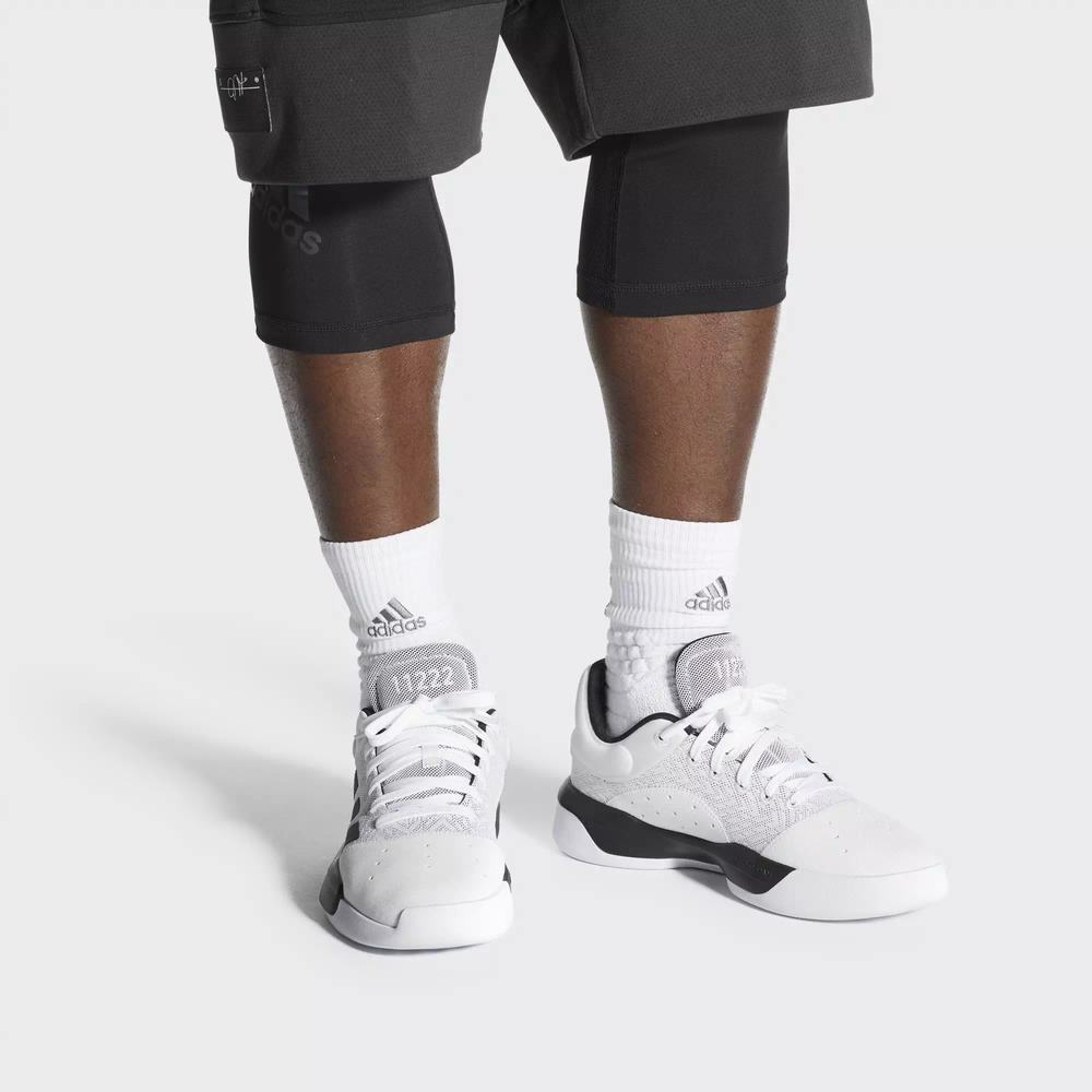 Adidas Pro Adversary Low 2019 Tenis De Basketball Blancos Para Hombre (MX-41777)